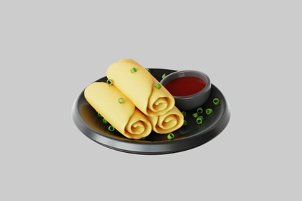 Preview: Spring rolls with dipping sauce