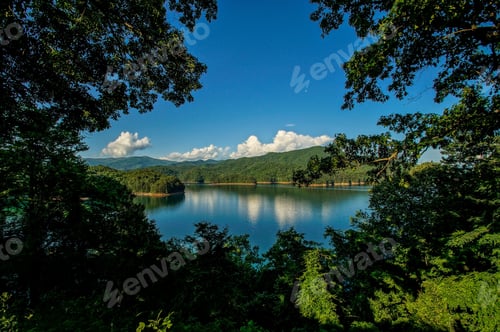 Preview: Fontana Lake From The Trees Appalachian Trail, Appalachian Mountains, North Carolina