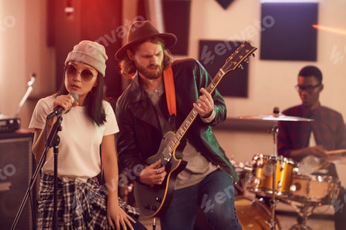 Preview: Music Band Playing in Studio