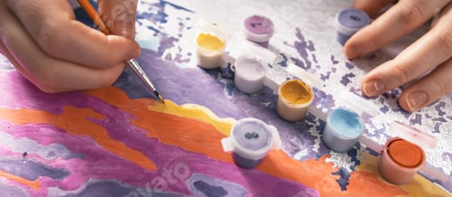 Preview: Paint picture Handimade Hobbies, handmade gift,relaxation, meditation, mental health during