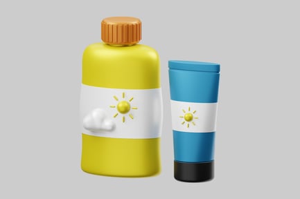 Preview: Sunscreen lotion pair summer vacation