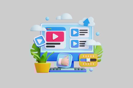 Preview: Cartoon internet media interface concept