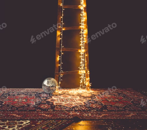 Preview: Disco ball retro background for poster