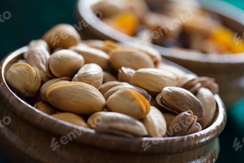 Preview: close up of pistachios in the bowl