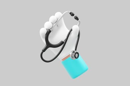 Preview: Doctor cartoon hand stethoscope