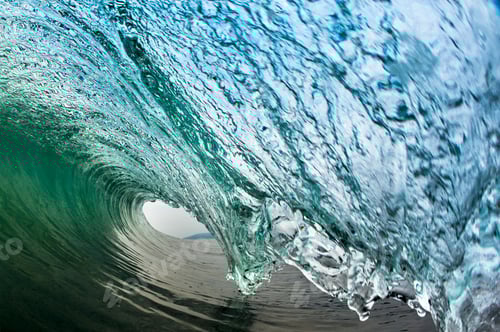 Preview: Crystalline wave curling over with a mesmerizing perspective.