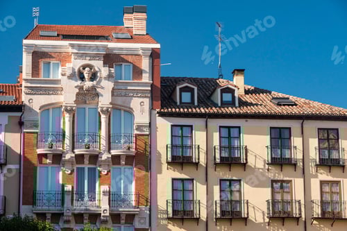 Preview: Burgos (Spain): historic buildings in Plaza Mayor