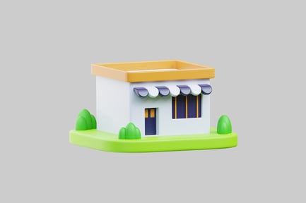 Preview: Small cute retail shop asset