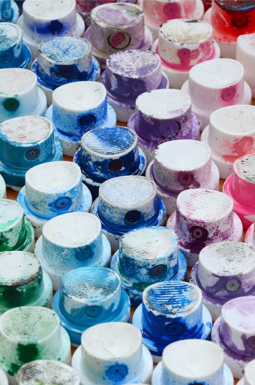 Preview: A pattern from a many nozzles from a paint sprayer for drawing graffiti