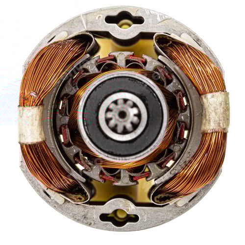 Preview: Electric motor isolated on a white background