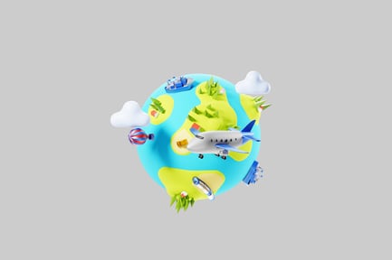 Preview: Cartoon world transportation icon