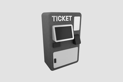 Preview: Ticket Machine 3D Illustration