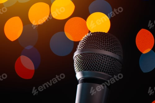 Preview: Audio microphone in karaoke bar