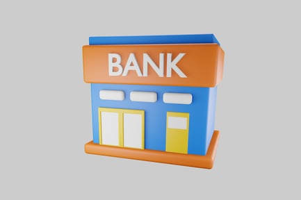 Preview: Cartoon bank building facade