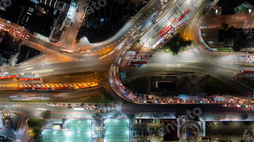 Preview: Night shot of the streets in Bogota, Colombia