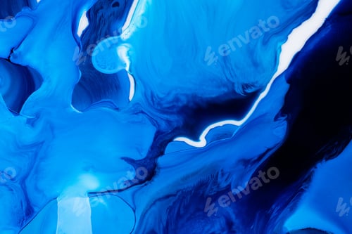 Preview: Abstract flow of liquid paints in mix