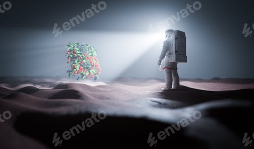 Preview: Astronaut discovers green plant on Mars