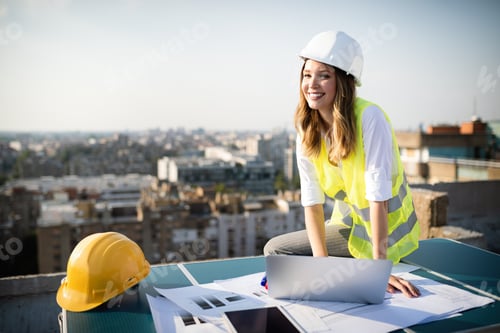 Preview: Architects, business manager and engineer meeting project at building site