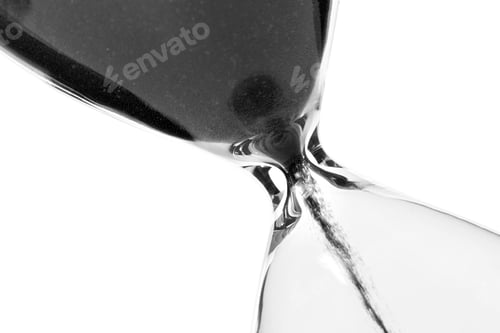Preview: Sand hourglass isolated on white background