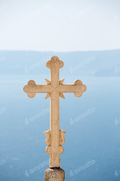 Preview: Close-up of an Marvelous Sculpted orthodox cross