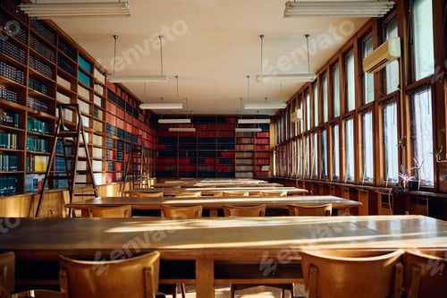 Preview: Empty classroom at the university.