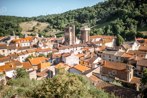 Preview: Blesle village in Auvergne region, France