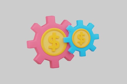 Preview: Financial gears with dollar symbol
