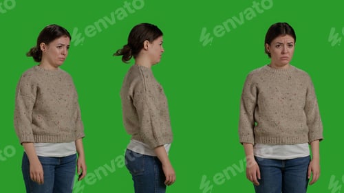 Preview: Discontent mad girl acting upset and displeased