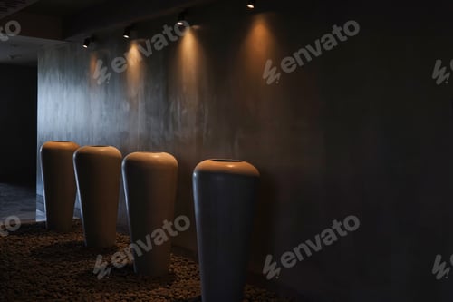 Preview: Minimalist Interior Of Big Cement Pot