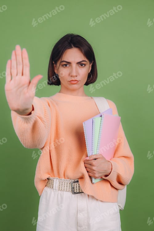 Preview: Young woman in casual sweater