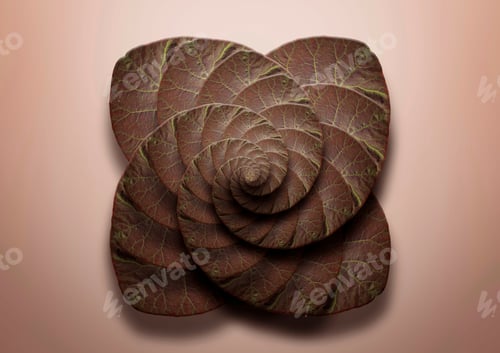 Preview: Fractal image of smoke bush plant
