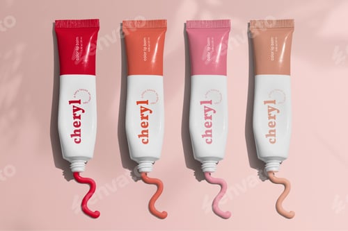 Preview: Colorful lipstick shades in cosmetic tubes