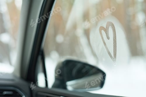 Preview: Heart Drawing On Frosty Window