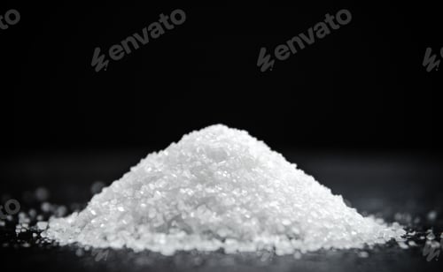 Preview: Salt background . On black table.
