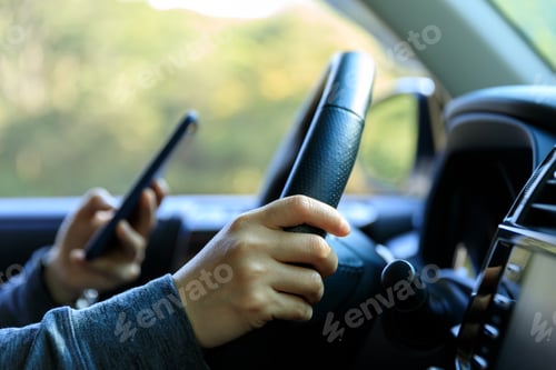 Preview: Driving car in the nature