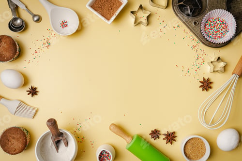 Preview: Baking or cooking background.