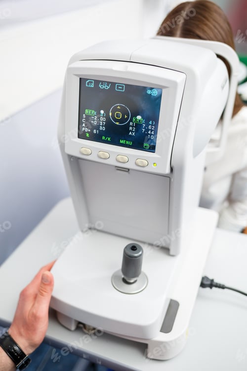 Preview: Microscopic apparatus for testing eyesight. Ophthalmology and treatment of eye diseases