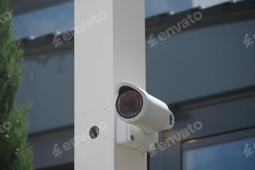 Preview: Security Camera Successfully Mounted on the Wall for Optimal Surveillance Purpose and Use