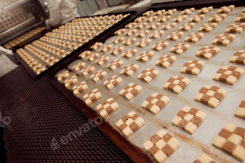 Preview: cookie making machine in the factory