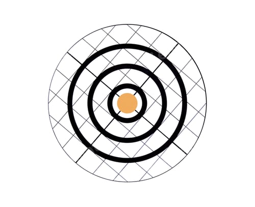 Preview: Paper target isolated on white