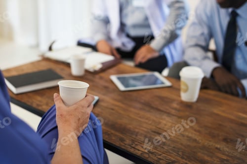 Preview: Group of diverse doctors are having a discussion