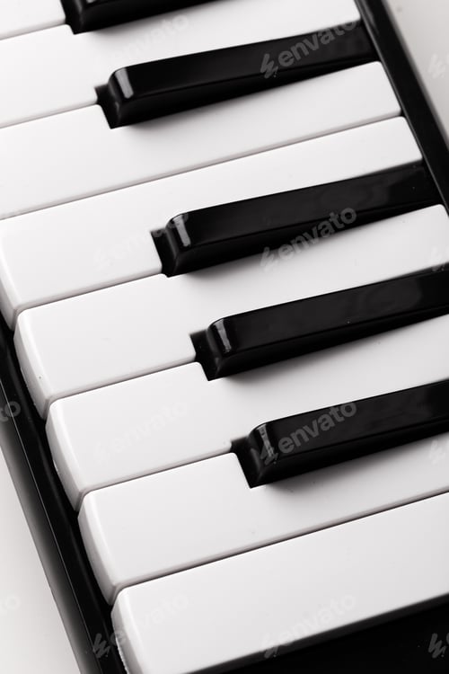 Preview: Close-up of Piano Keyboard