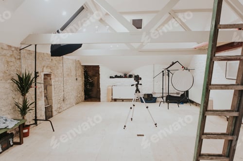 Preview: Minimal aesthetic photography studio, interior