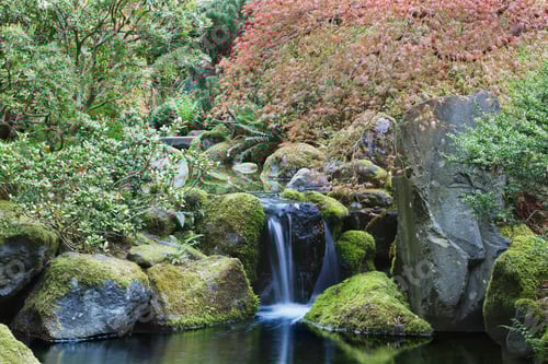 Preview: 54110,Waterfall and still pool, Portland, Oregon, United States