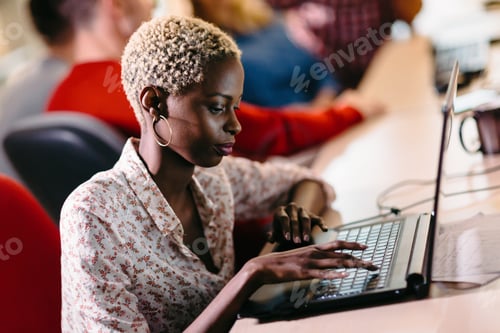 Preview: Portait of software designer working in office