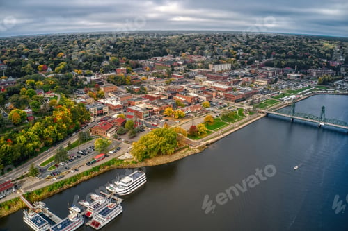 Preview: Aerial View of the Twin Cities Suburb of Stillwater, Minnesota
