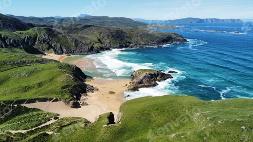 Preview: Beautiful view of Murder Hole Beach or Boyeeghter Bay. Donegal, Ireland.