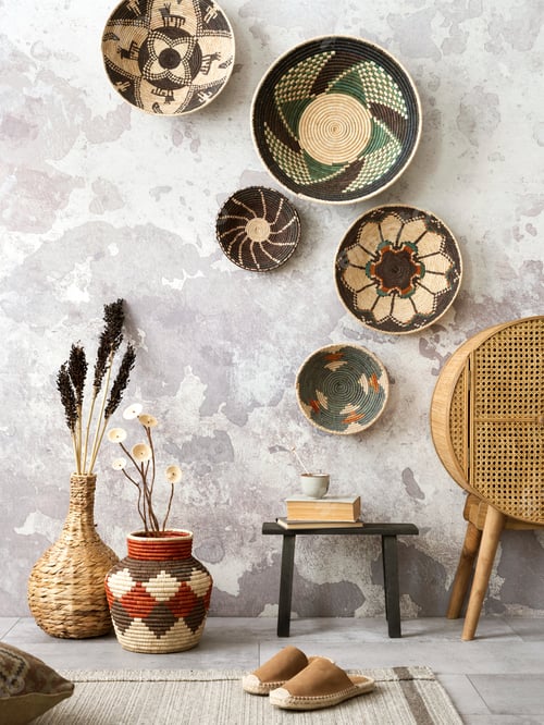Preview: The stylish ethnic composition at living room interior