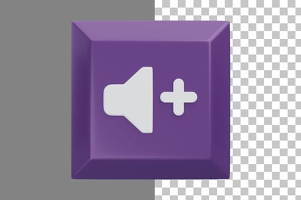 Preview: Volume Up 3D Icon
