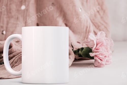 Preview: mockup, realistic, mug, advertisement